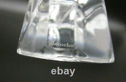 BACCARAT France Signed French Crystal Art Glass RENDEZVOUS Fan Vase 6 x 7