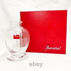 BACCARAT France clear AQUARELLE Crystal Single flower vase From Japan