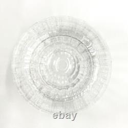 BACCARAT France clear AQUARELLE Crystal Single flower vase From Japan