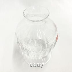 BACCARAT France clear AQUARELLE Crystal Single flower vase From Japan