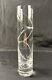 BACCARAT Intangible Cut Crystal Vase Cylinder 8.5 Arik Levy Excellent Clear