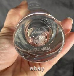 BACCARAT Intangible Cut Crystal Vase Cylinder 8.5 Arik Levy Excellent Clear