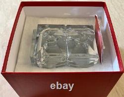 BACCARAT Signed Crystal Glass Luxor Pencil Box Vase France New In Box