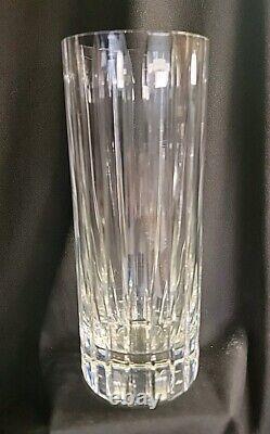 Baccarat 8 Inch Harmonie Vase Vertical Cuts, Made In France