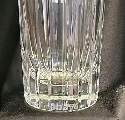 Baccarat 8 Inch Harmonie Vase Vertical Cuts, Made In France