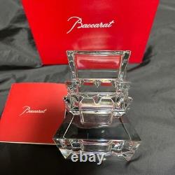 Baccarat Columbine Flower Vase French Crystal Glass NEW from Japan Rare Find