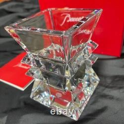Baccarat Columbine Flower Vase French Crystal Glass NEW from Japan Rare Find