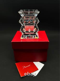Baccarat Columbine Flower Vase French Crystal Glass Used from Japan Rare Find