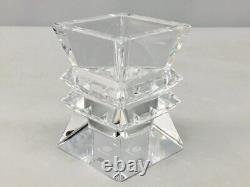 Baccarat Columbine Flower Vase French Crystal Glass Used from Japan Rare Find