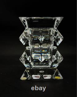 Baccarat Columbine Flower Vase French Crystal Glass Used from Japan Rare Find