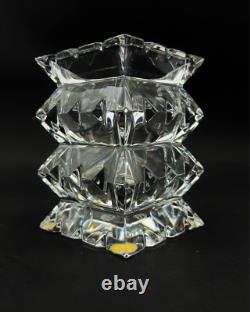 Baccarat Columbine Flower Vase French Crystal Glass Used from Japan Rare Find