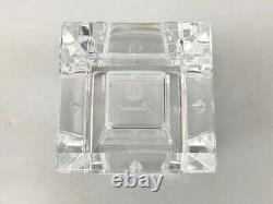 Baccarat Columbine Flower Vase French Crystal Glass Used from Japan Rare Find