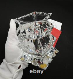 Baccarat Columbine Flower Vase French Crystal Glass Used from Japan Rare Find