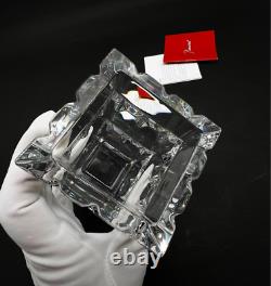 Baccarat Columbine Flower Vase French Crystal Glass Used from Japan Rare Find