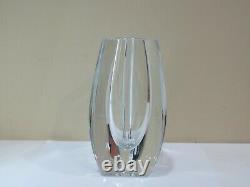 Baccarat Crystal Bouton-d'or 7.75 Triangle Vase, Signed, France