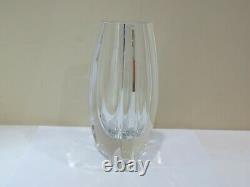 Baccarat Crystal Bouton-d'or 7.75 Triangle Vase, Signed, France