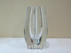 Baccarat Crystal Bouton-d'or 7.75 Triangle Vase, Signed, France