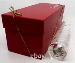 Baccarat Crystal D'ORGUE Tumbling Leaves, Flower Bud Vase, 8 NIB
