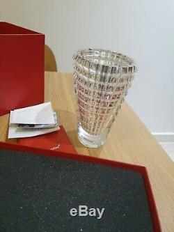 Baccarat Crystal Eye Vase Small H New in Box RRP 379.99