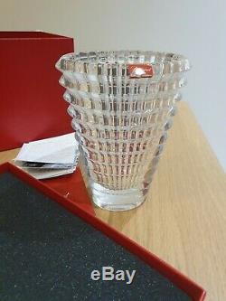 Baccarat Crystal Eye Vase Small H New in Box RRP 379.99