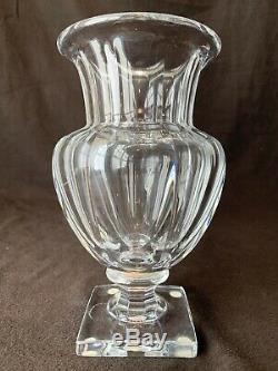 Baccarat Crystal Harcourt Vase, Musee des Crystalleries Reproduction, 8 3/8 H