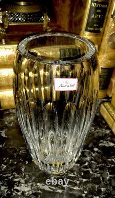 Baccarat Crystal Made In France Clear Vase NIB