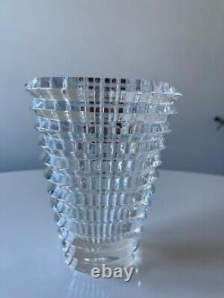 Baccarat Crystal Oval Eye Vase Small 5 3/4 tall EXC