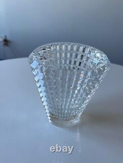 Baccarat Crystal Oval Eye Vase Small 5 3/4 tall EXC