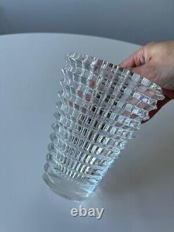 Baccarat Crystal Oval Eye Vase Small 5 3/4 tall EXC