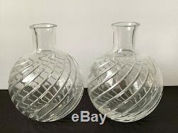 Baccarat Crystal Pair of 5 CYCLADES Vase