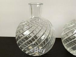 Baccarat Crystal Pair of 5 CYCLADES Vase