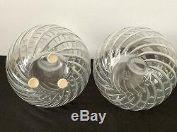Baccarat Crystal Pair of 5 CYCLADES Vase