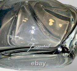 Baccarat Crystal Serpentine 8 Vase Stunning Unused in Original Box