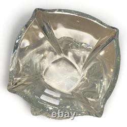 Baccarat Crystal Serpentine 8 Vase Stunning Unused in Original Box