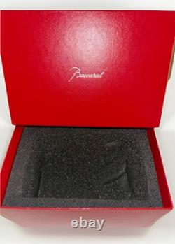 Baccarat Crystal Serpentine 8 Vase Stunning Unused in Original Box