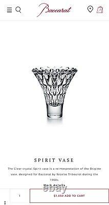 Baccarat Crystal Spirit Vase