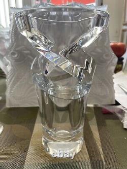 Baccarat Crystal Tornado Vase #2103220 9 X 5 1/8 X 3 1/8