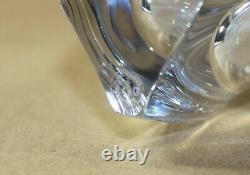 Baccarat Crystal Vase Bouton D'or 3 Sided Triangular
