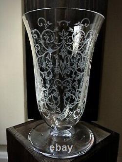 Baccarat Crystal Vase Michelangelo design