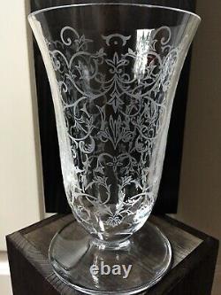 Baccarat Crystal Vase Michelangelo design