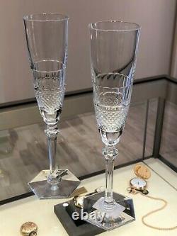 Baccarat Diamant Champagne Flute Set of 2