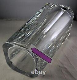 Baccarat Diane Giftware 7 1/2 Crystal Art Glass Vase Heavy Signed & Stamped