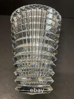 Baccarat Eye Art Glass Heavy Crystal Vase Round Vase NEW OLD STOCK 6 TALL