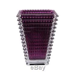Baccarat Eye Purple Small Rectangular Vase 2802305