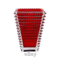 Baccarat Eye Red Small Rectangular Vase 2802298