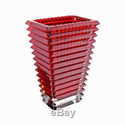 Baccarat Eye Red Small Rectangular Vase 2802298