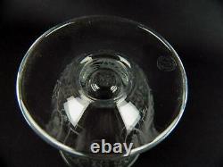 Baccarat Floral and Urn Etched Clear Crystal Art Glass Erna Flower Vase 5 1/4