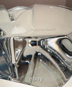 Baccarat France Abstract Art Deco Display Crystal Sculpture Base of Vecteur Vase
