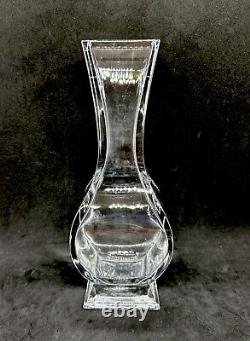 Baccarat France Crystal Lotus Vase 10 Excellent Condition