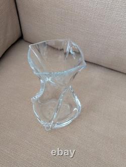 Baccarat France Crystal SERPENTINE Swirl Twist 8 Vase Excellent